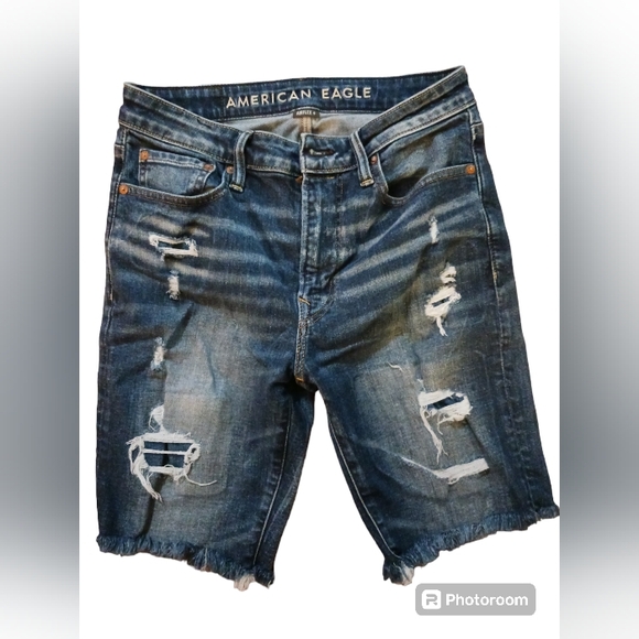 American Eagle Airflex+  denim shorts.  Bundle of two pair.   Mens.  Waist 29. - Picture 4 of 10